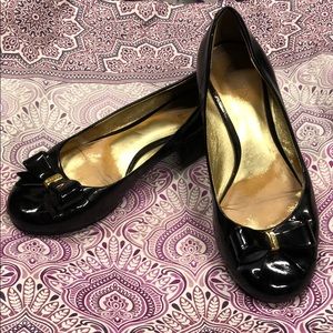 Black Coach Skyla ballerina flats with bow 8